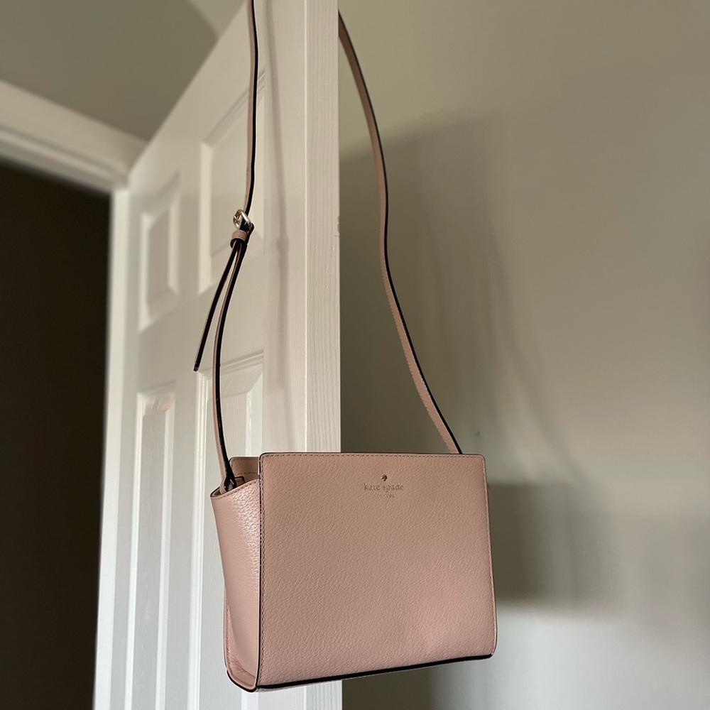 Kate spade pink cross body leather bag